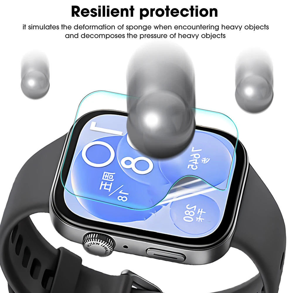 Full Screen Protectors for Huawei Watch Fit 4/3/2 4Pro TPU Soft Hydrogel Film Smart Watch Protective Films for Huawei Fit 4 Pro
