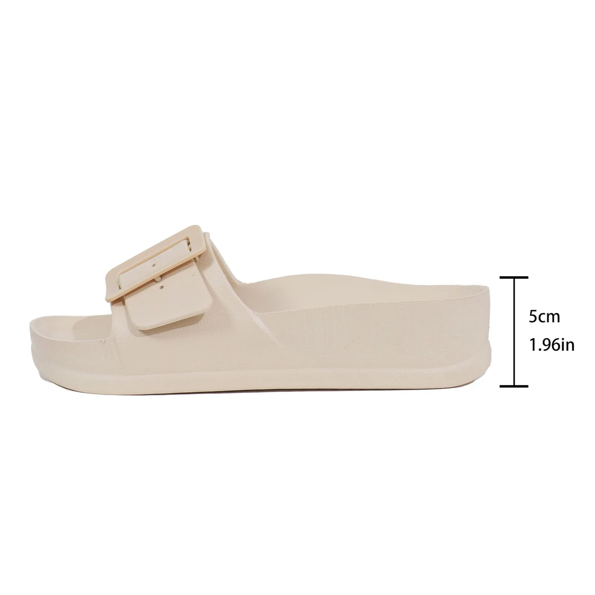 Summer Women Slippers Lightweight Buckle Thick Sole Slip-On Platform Sandals ladys Soft EVA Outdoor Beach Shoes