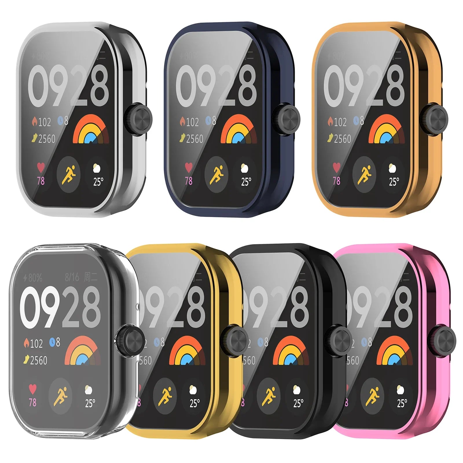 TPU Screen Protector case For Redmi Watch 4 Smart Watch Silicone Bumper Accessories For Redmi watch 3 active Protector Frame