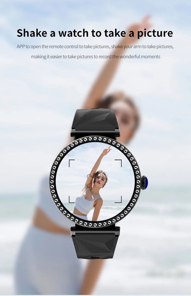 IYTSFY Smartwatch Luxury Fashion Female Physiological Reminder Bluetooth Music Women's Fashion Smart Watch Holiday Gift