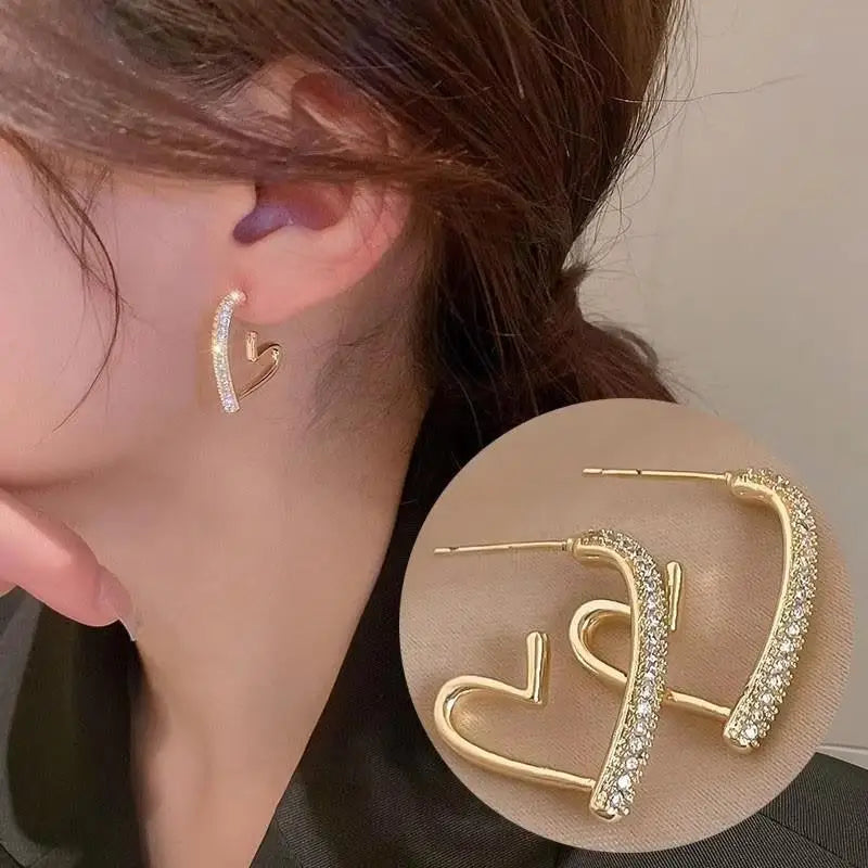 925 Silver Needle Korean Fashion Crystal Pearl Drop Earrings For Women Jewelry 2026 Trending New Luxury Zircon Women's Earrings
