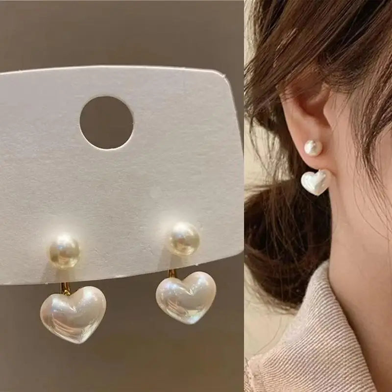 925 Silver Needle Korean Fashion Crystal Pearl Drop Earrings For Women Jewelry 2026 Trending New Luxury Zircon Women's Earrings