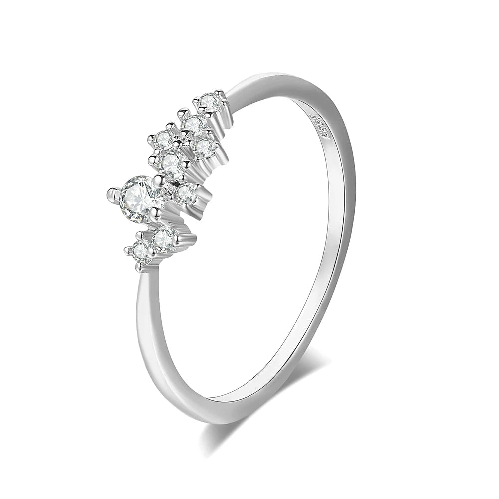ZHOUYANG Dainty Ring For Women Lady Mini Cubic Zirconia Finger Ring Light Gold Color / Silver Color Fashion Jewelry KCR088