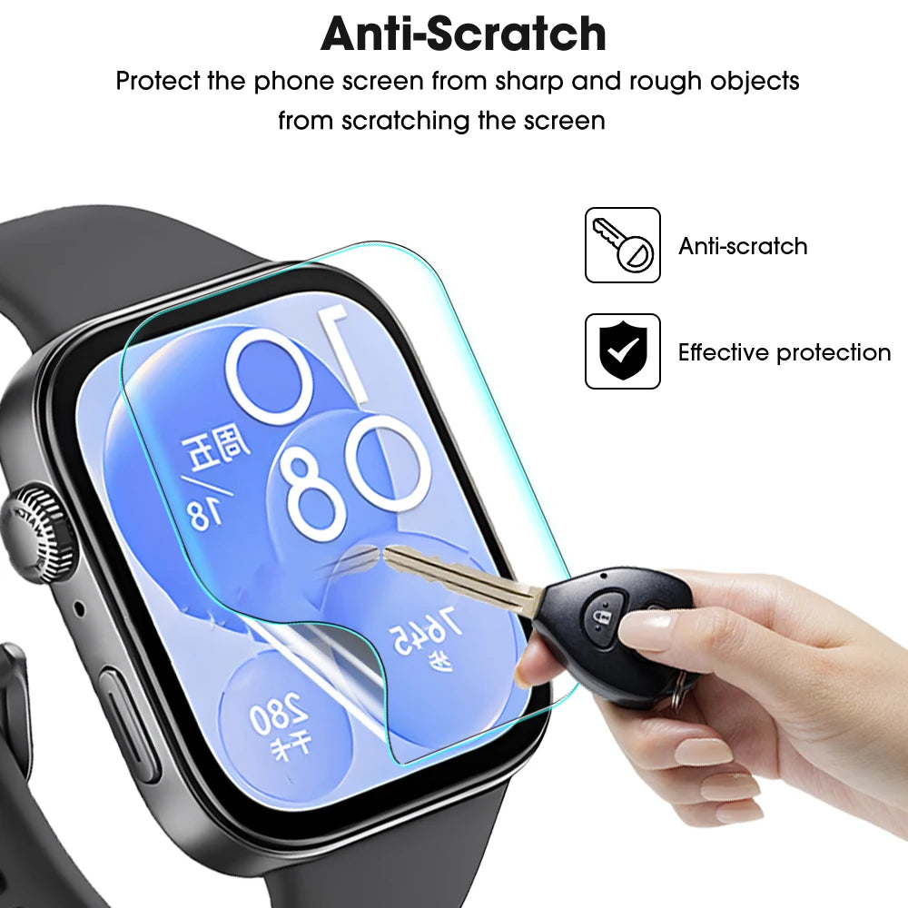 Full Screen Protectors for Huawei Watch Fit 4/3/2 4Pro TPU Soft Hydrogel Film Smart Watch Protective Films for Huawei Fit 4 Pro