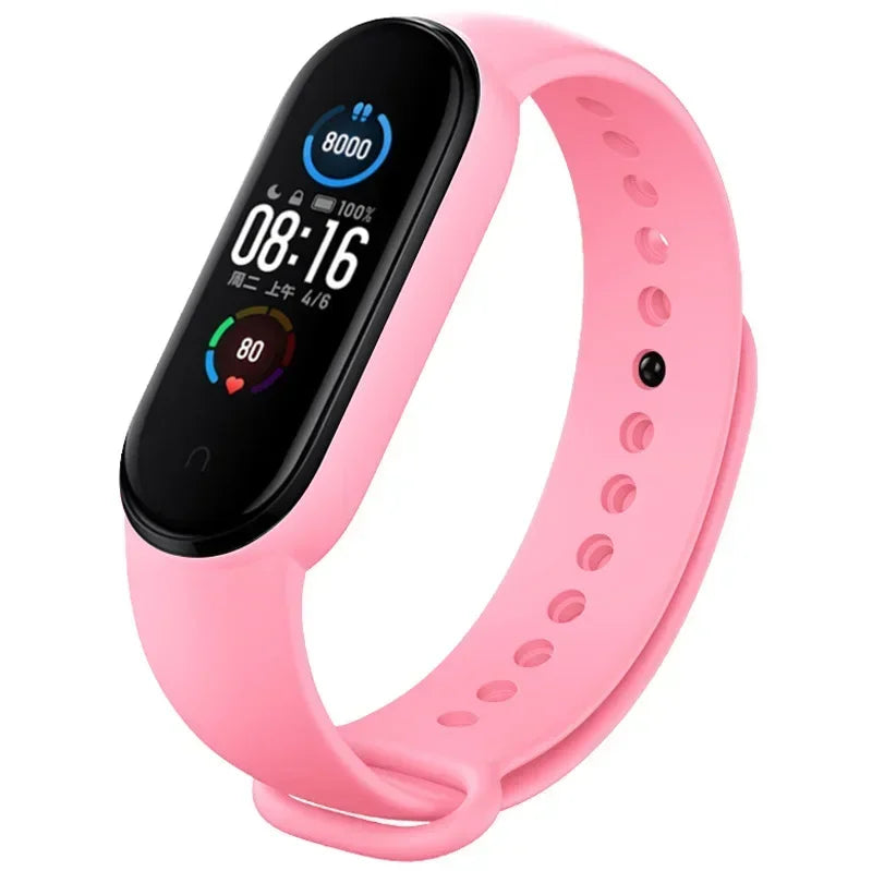 Watch Strap For Xiaomi Mi Band 7 6 5 4 3 Wristband Silicone Bracelet Wrist Straps MiBand 3/4 band5 band6 Smart watch Accessories
