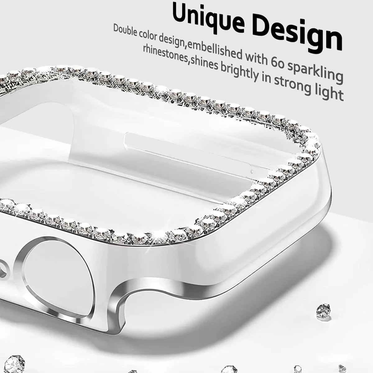 New PC Diamond Protective Case Shell Smart Watch Diamond Bumper Accessories Anti-Scratch Screen Protector for Huawei Watch Fit 3