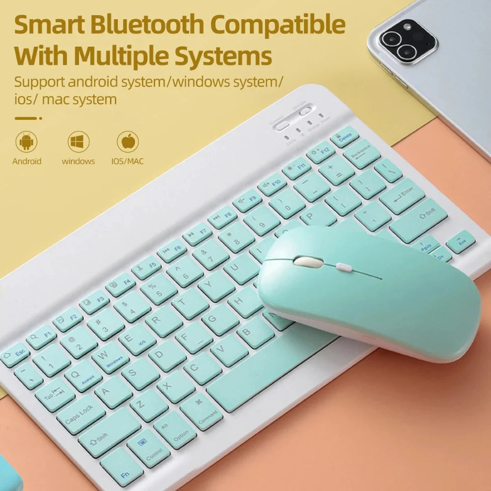 Silent Bluetooth-compatible Mouse Computer Laptop Optical Mouse Wireless For iPad Mini Tablet Notebook Universal Mice Noiseless