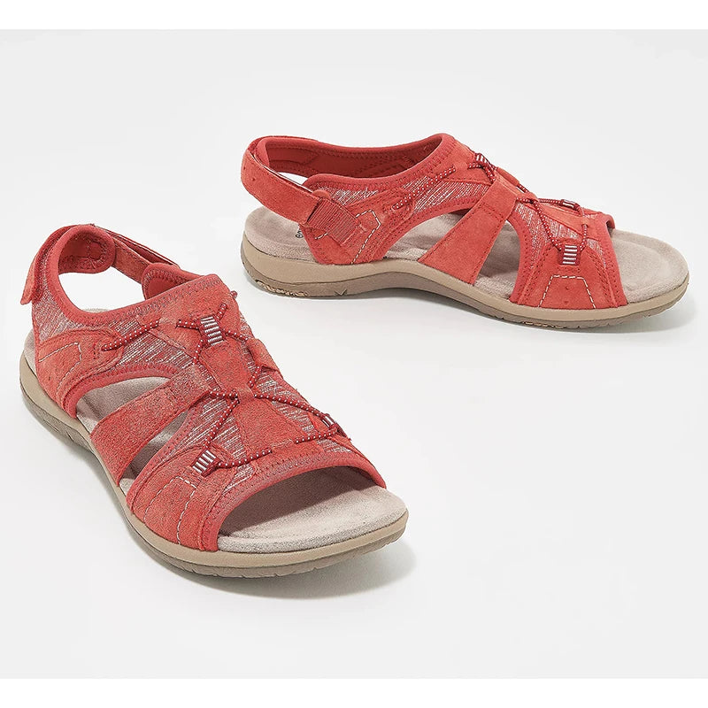 Summer Women Sandals Solid Color Hollow Out Casual Lady Sandalias Drawstring Adjustable Fashion Outdoor Beach Shoes Streetwear