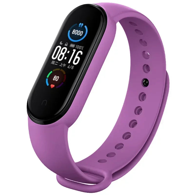 Watch Strap For Xiaomi Mi Band 7 6 5 4 3 Wristband Silicone Bracelet Wrist Straps MiBand 3/4 band5 band6 Smart watch Accessories