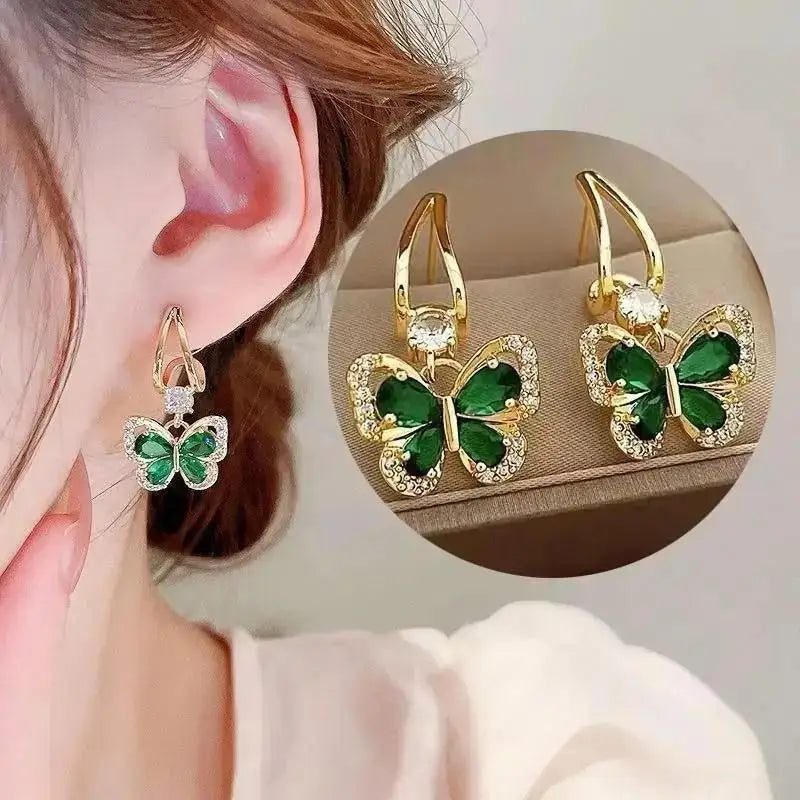 925 Silver Needle Korean Fashion Crystal Pearl Drop Earrings For Women Jewelry 2026 Trending New Luxury Zircon Women's Earrings