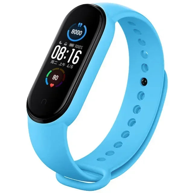 Watch Strap For Xiaomi Mi Band 7 6 5 4 3 Wristband Silicone Bracelet Wrist Straps MiBand 3/4 band5 band6 Smart watch Accessories