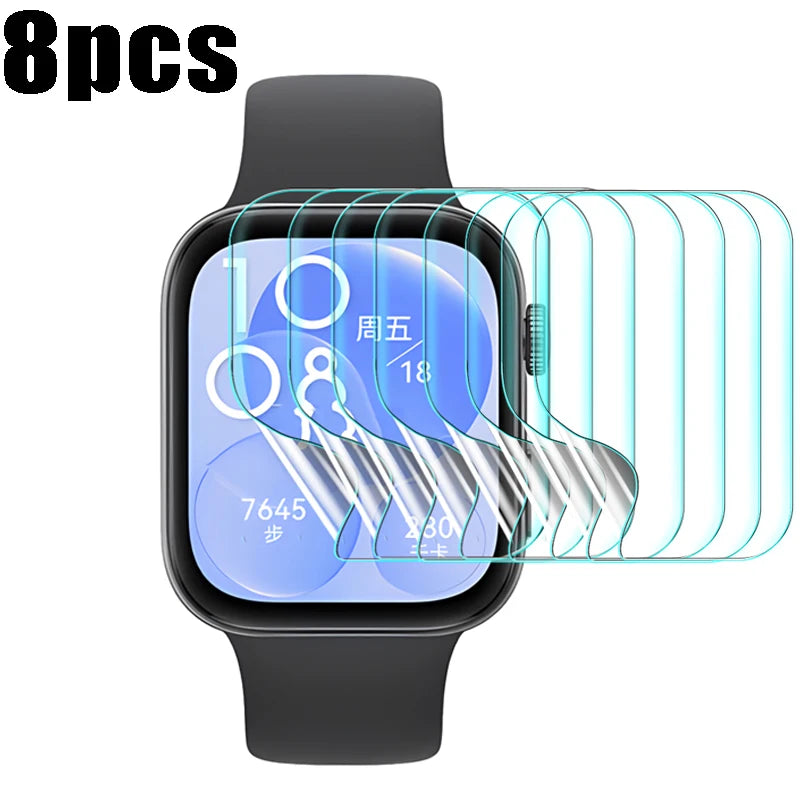 Full Screen Protectors for Huawei Watch Fit 4/3/2 4Pro TPU Soft Hydrogel Film Smart Watch Protective Films for Huawei Fit 4 Pro