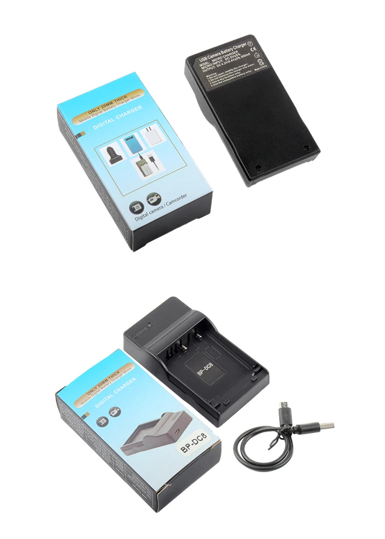 BP-DC8 BPDC8 BP DC8 BP-DC8E DC8E BP-DC8-E Battery USB Charger For LEICA X1 X2 X-1 X-2 MINI-M X-VARIO MINIM XVARIO X VARIO