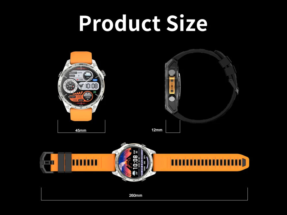 Men Sports GPS Outdoor Smart Watch App Download 4GB Memory Offline Map Waterproof MP3 MP4 LED Lighting Blue Tooth Smartwatch