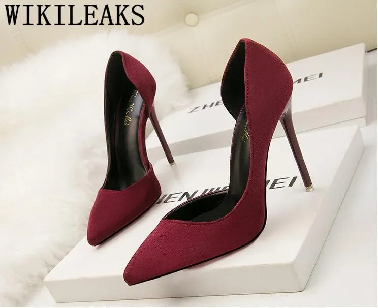 Luxury Heels Elegant Shoes Woman 2026 Red Heels Wedding Shoes Bride Stiletto Black Heels Office Shoes Women Scarpe Donna Tacco