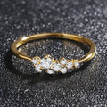 ZHOUYANG Dainty Ring For Women Lady Mini Cubic Zirconia Finger Ring Light Gold Color / Silver Color Fashion Jewelry KCR088