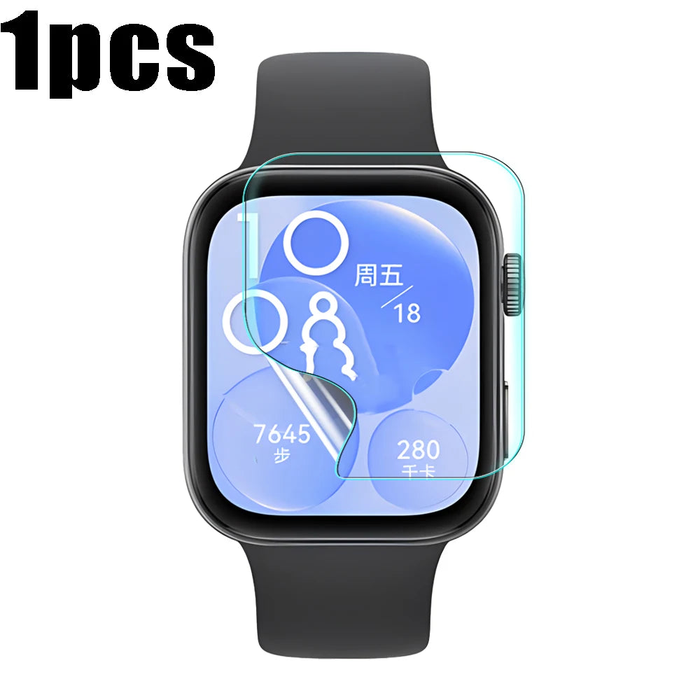 Full Screen Protectors for Huawei Watch Fit 4/3/2 4Pro TPU Soft Hydrogel Film Smart Watch Protective Films for Huawei Fit 4 Pro