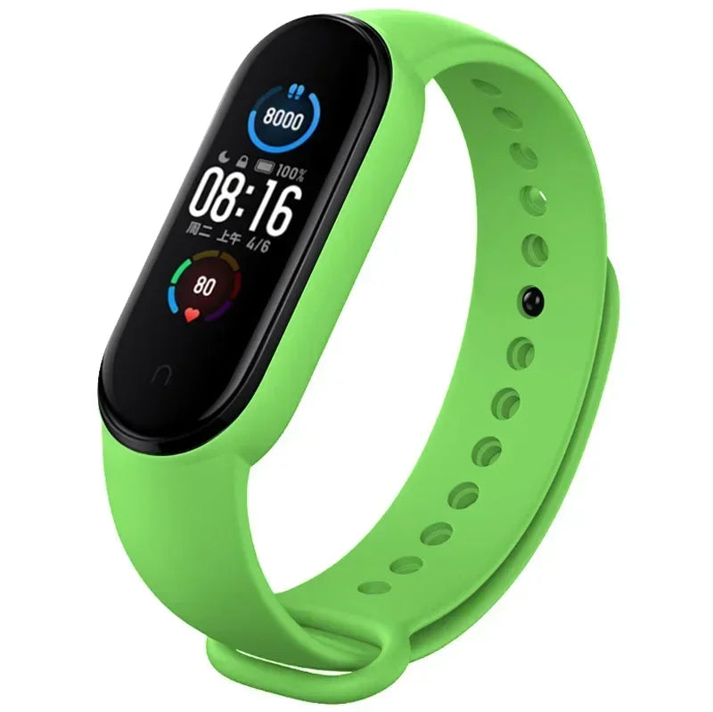Watch Strap For Xiaomi Mi Band 7 6 5 4 3 Wristband Silicone Bracelet Wrist Straps MiBand 3/4 band5 band6 Smart watch Accessories