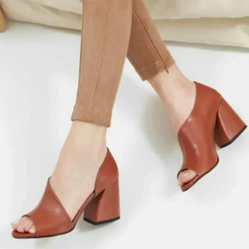 2025 New Fashion Women Sandals Open Toe Sandals Woman Sexy Ladies Casual High Heel Elegant Female Footwear Zapatillas Mujer