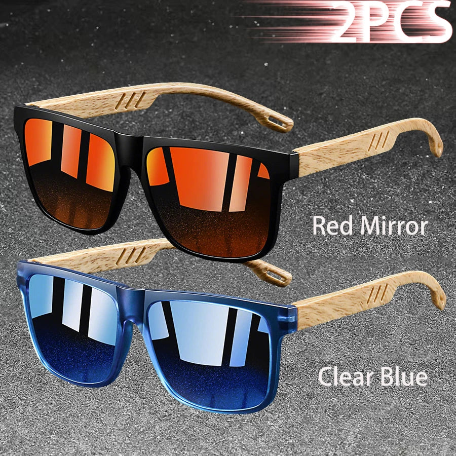 Fashion Vintage Square Square Frame Sunglasses Men Women Fishing Driving Man Luxury Brand Designer Sun Glasses UV400 Eyewear