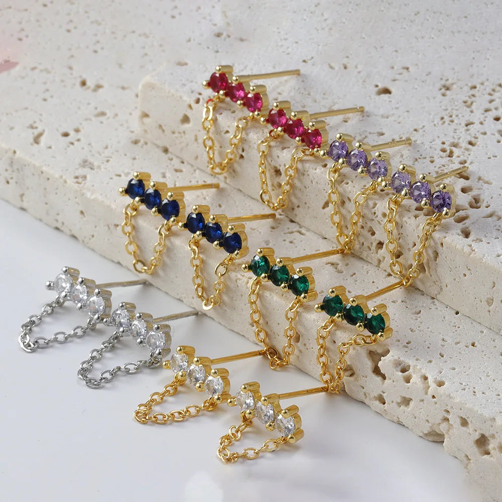 New Fashion Stainless Steel Flower Small Hoop Earrings Women Korean Crystal Zirconia Cartilage Earrings Piercing Jewelry