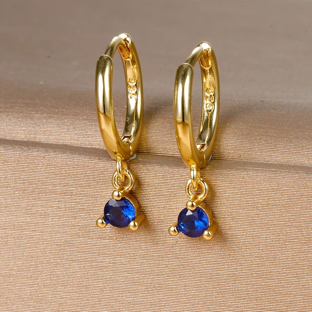 New Fashion Stainless Steel Flower Small Hoop Earrings Women Korean Crystal Zirconia Cartilage Earrings Piercing Jewelry