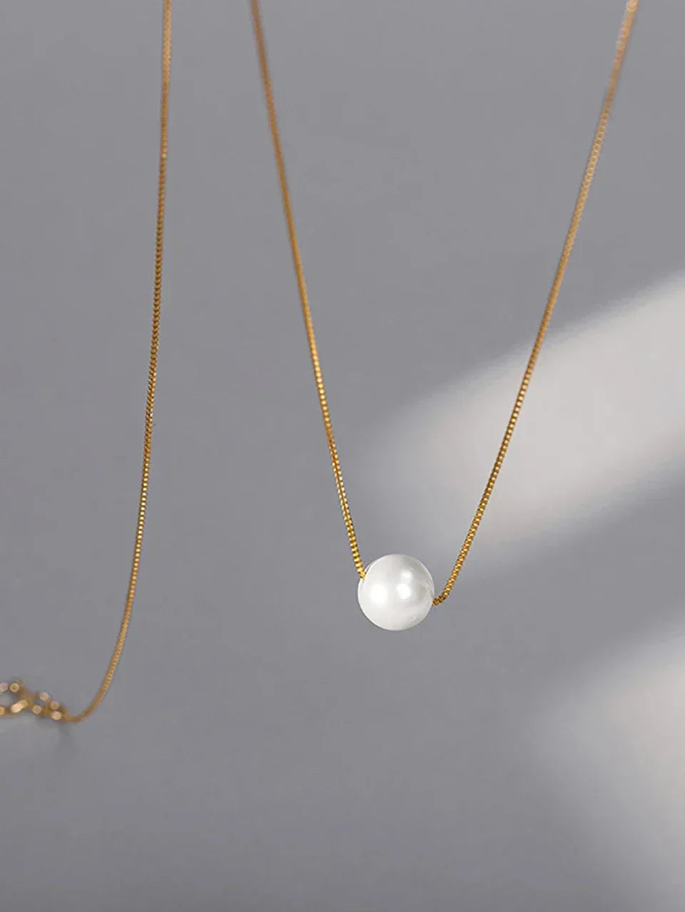 925 Sterling Silver Fashion Luxury White 6MM 8MM 10MM Mother of Pearl Pendant Necklace for Women Wedding Jewelry Accessories