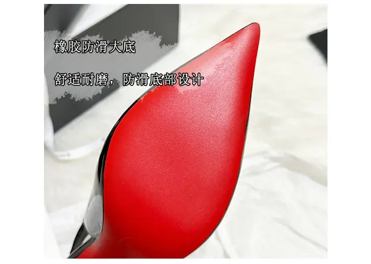 Sexy Brand Pointed Toe Thin High Heels Women Hollow Elegant Office Shoes Patent Leather Classic Designer Sandals Women Pumps