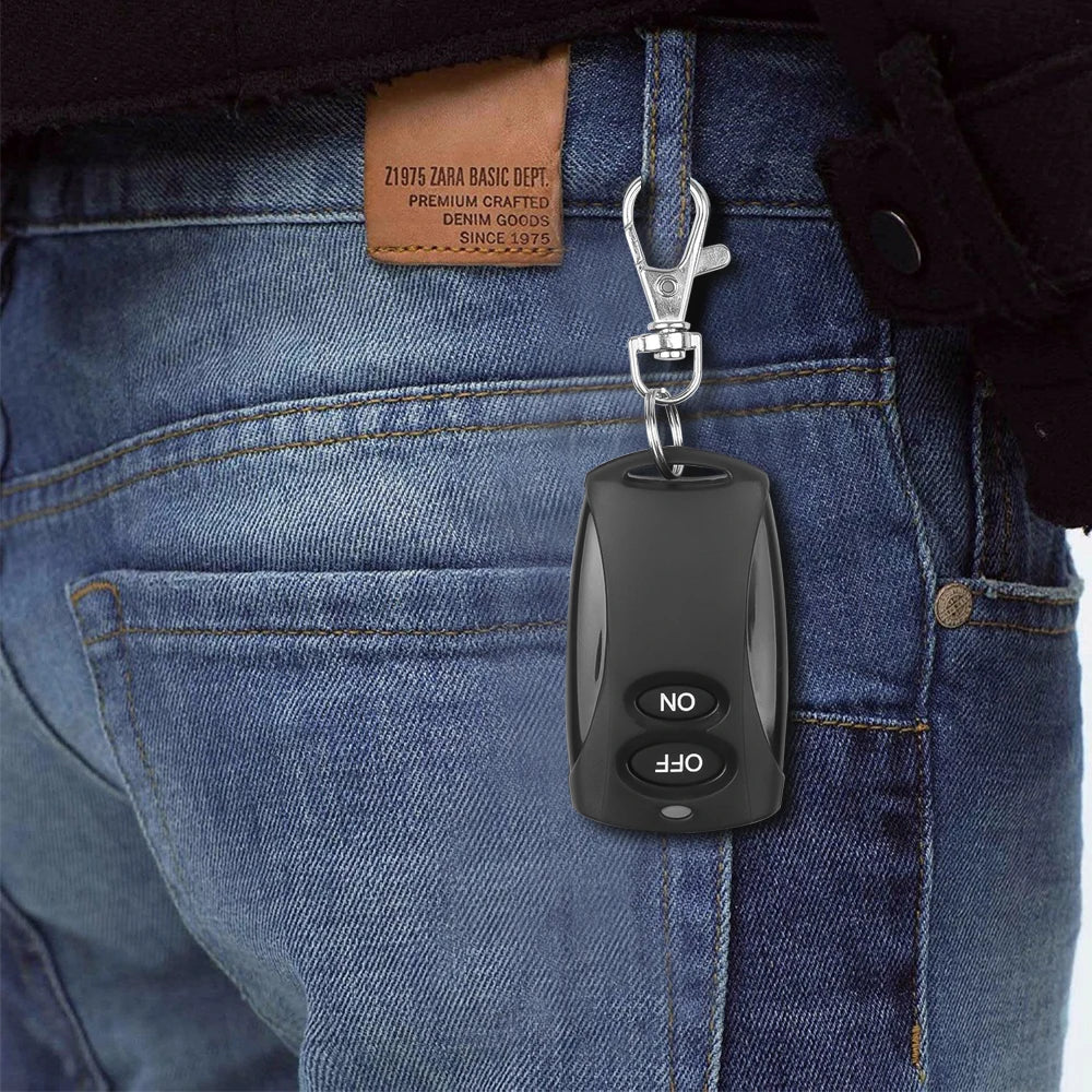433Mhz Smart Switch Universal Gate Remote DC 12V 10A Relay Receiver Module RF Transmitter DIY for Garage Door LED Lighting