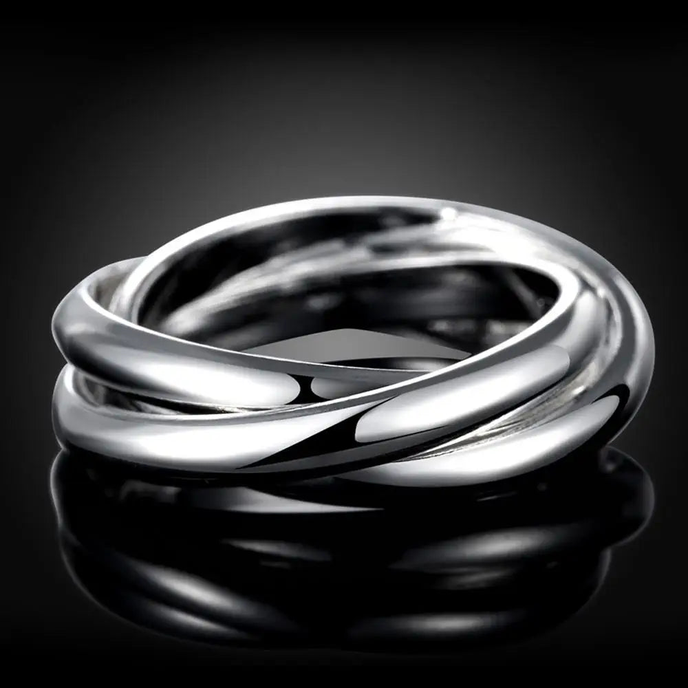 Cute  Women Lady Wedding Beautiful Charm Fashion Women 925 Sterling Silver Rings Jewelry Cute Lover Gift