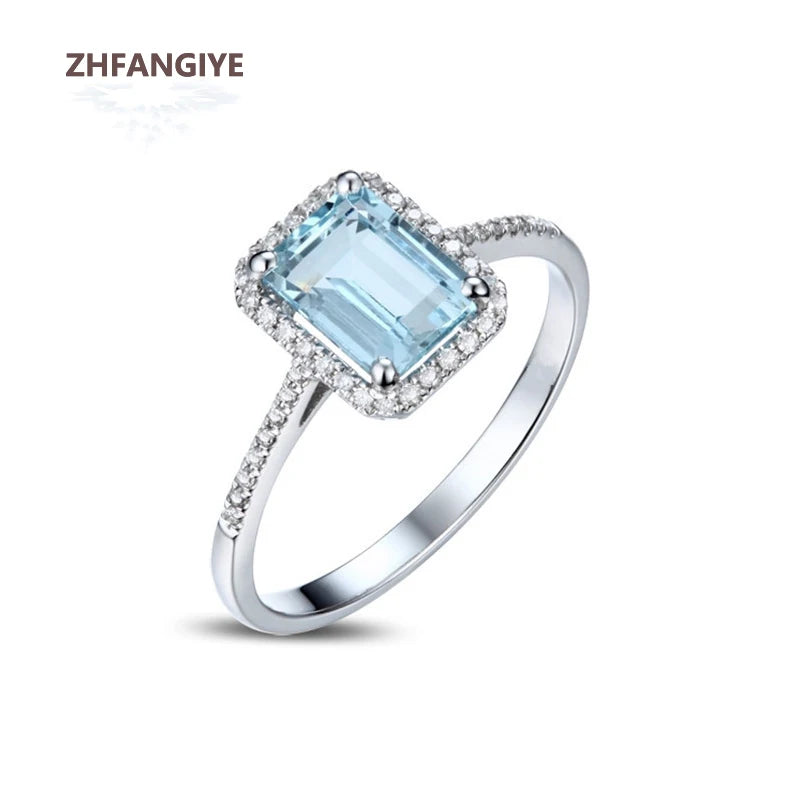 Charm Rings for Women 925 Silver Jewelry with Sapphire Zircon Gemstones Finger Ring Wedding Promise Party Gift Fashion Ornament