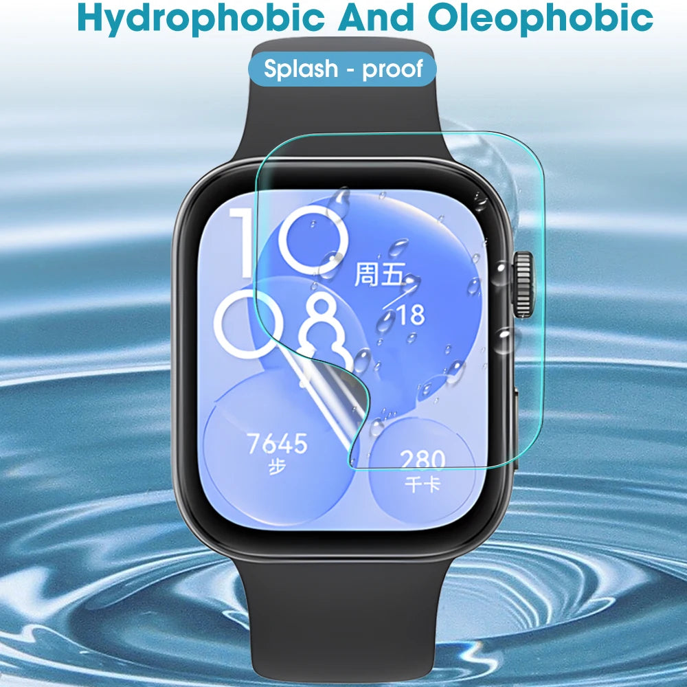 Full Screen Protectors for Huawei Watch Fit 4/3/2 4Pro TPU Soft Hydrogel Film Smart Watch Protective Films for Huawei Fit 4 Pro