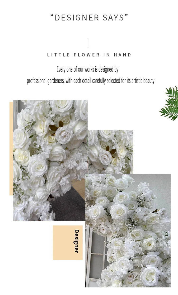 200CM Wholesale Artificial Silk Flower Red White Arched Heart Shaped Wedding Arched Rose Heart Shaped Arched Flower Background