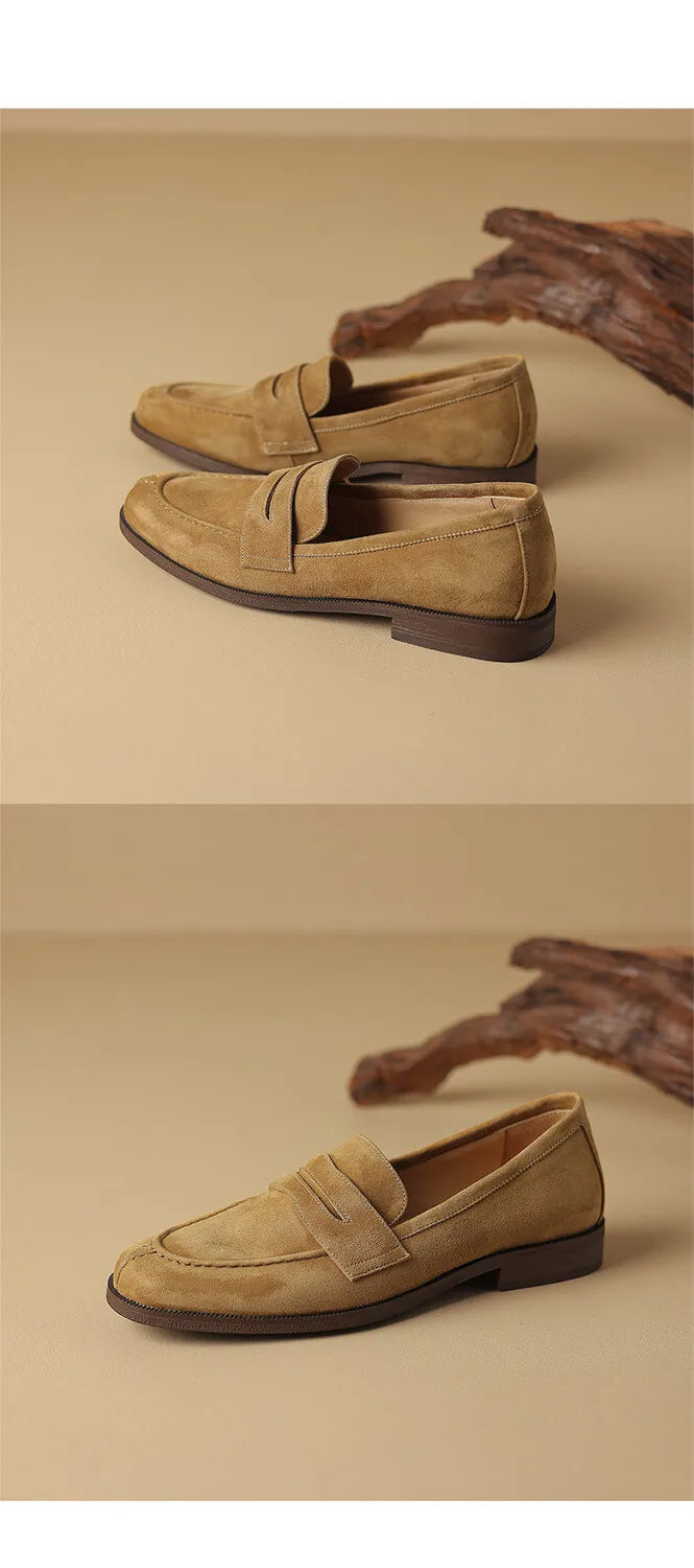 Shoes for Women 2026 Summer Brown Casual Flats Ladies Shoe Fashion Suede Loafers Soft Sole Non-Slip Feminino Zapatos Mujer