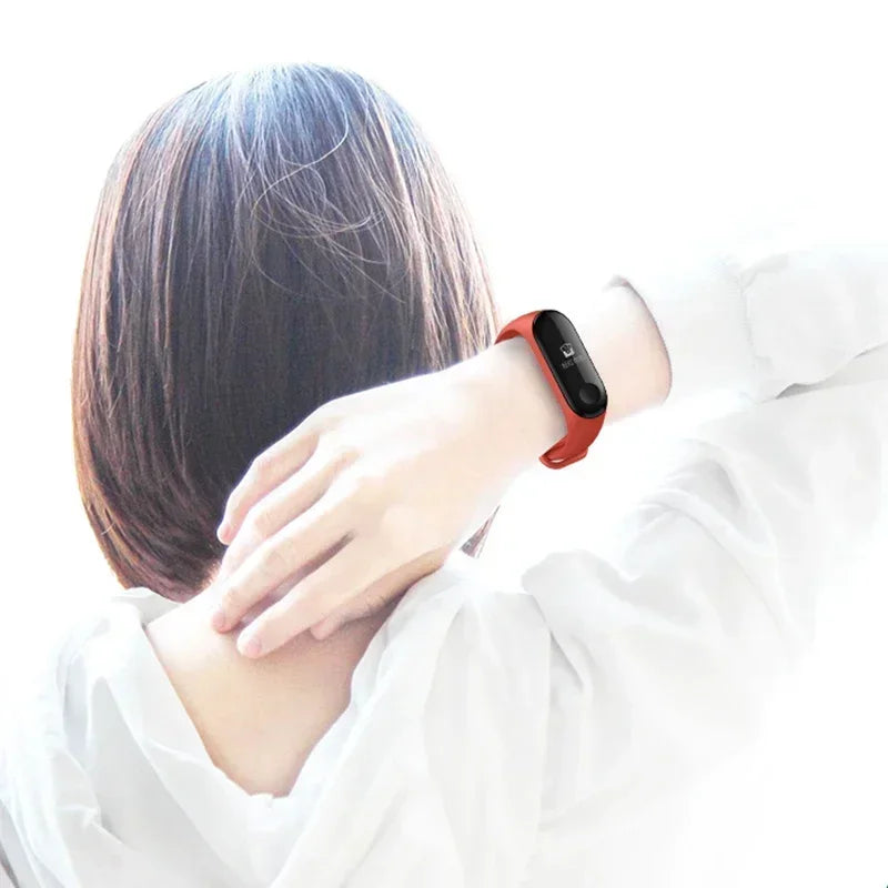 Watch Strap For Xiaomi Mi Band 7 6 5 4 3 Wristband Silicone Bracelet Wrist Straps MiBand 3/4 band5 band6 Smart watch Accessories