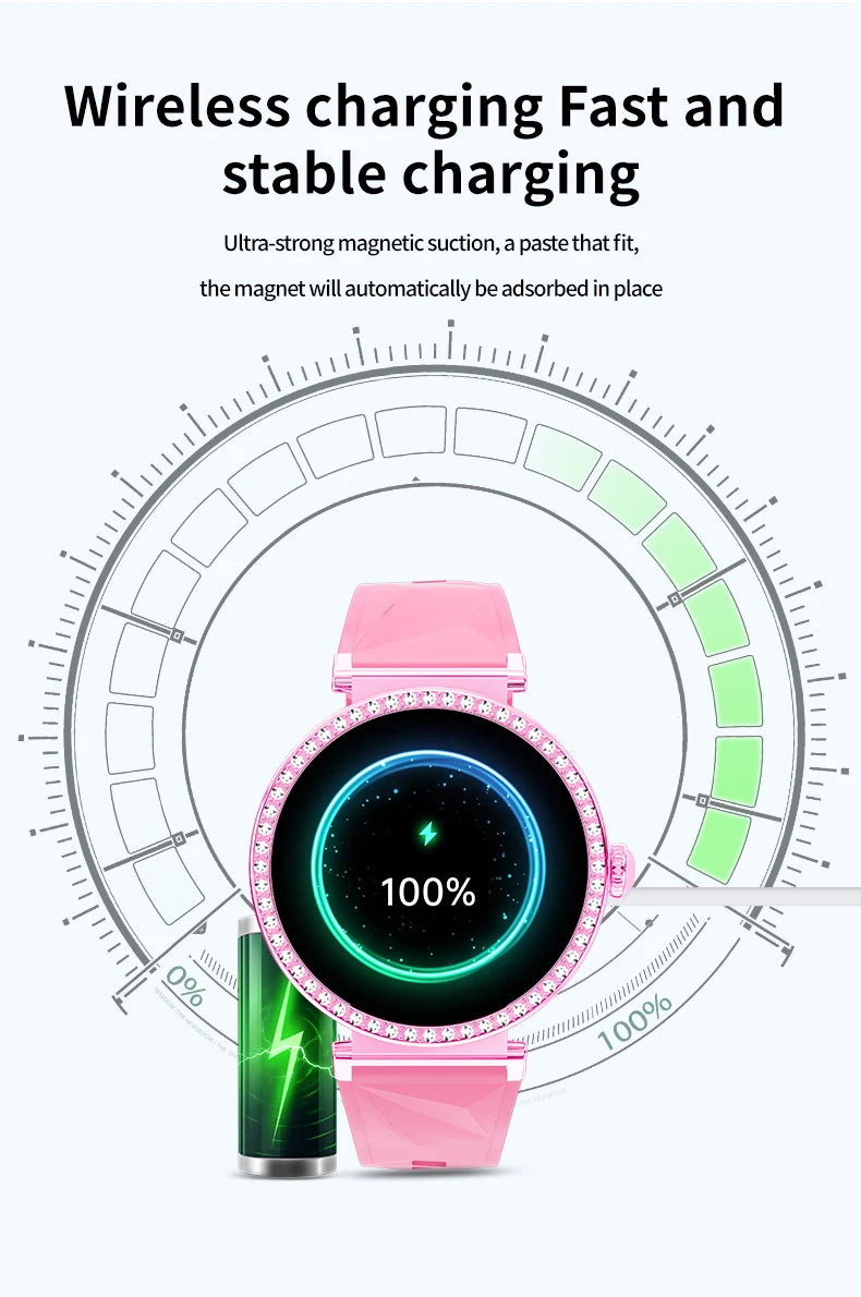 IYTSFY Smartwatch Luxury Fashion Female Physiological Reminder Bluetooth Music Women's Fashion Smart Watch Holiday Gift